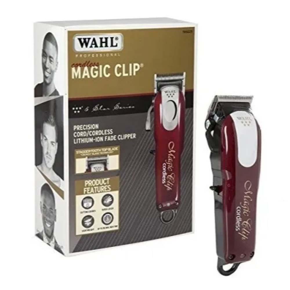 MAQUINA WAHL MAGIC CLIP ROJA CORDLESS WC-8148 8146